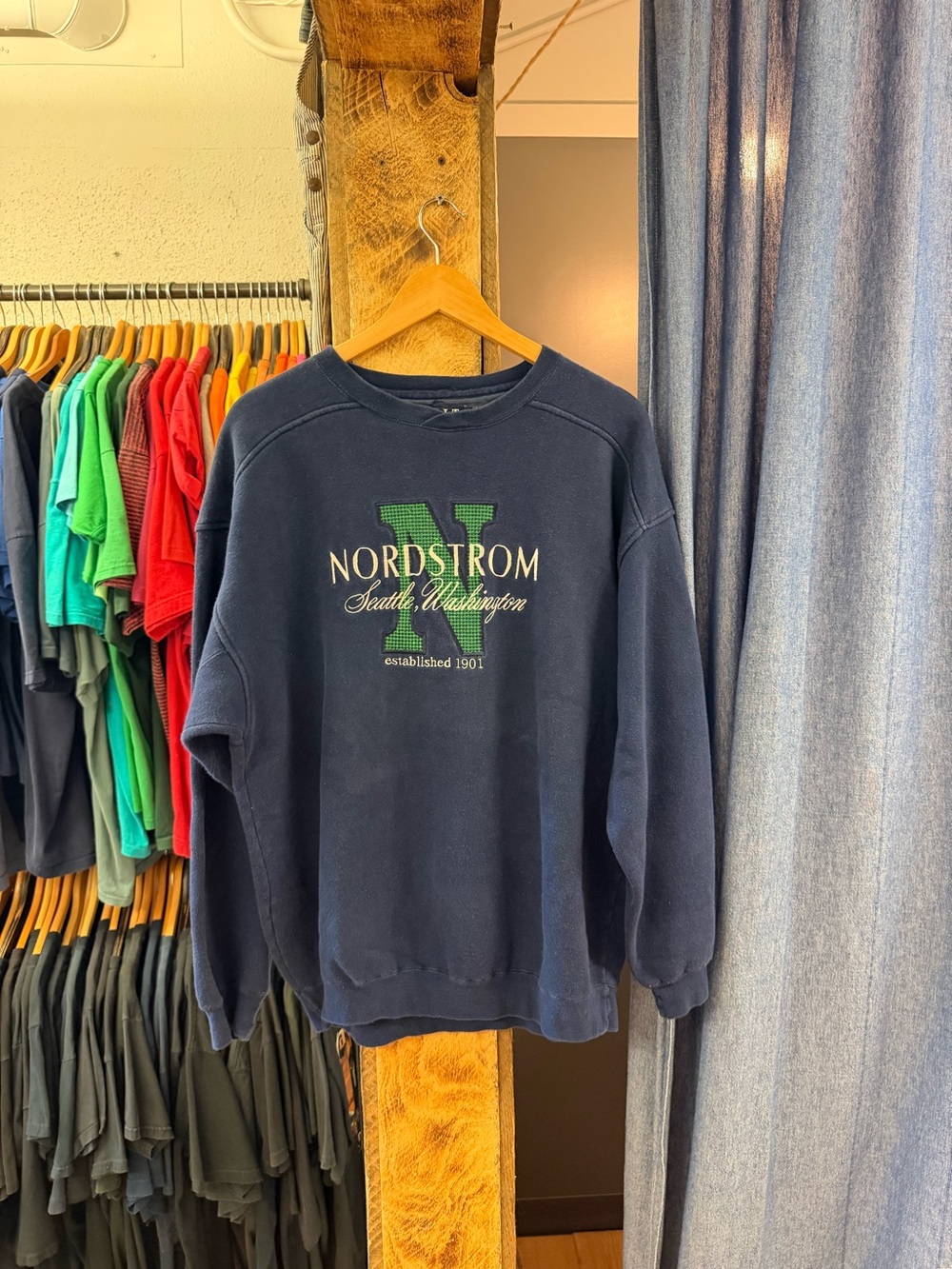 Vintage Nordstrom navy sweatshirt